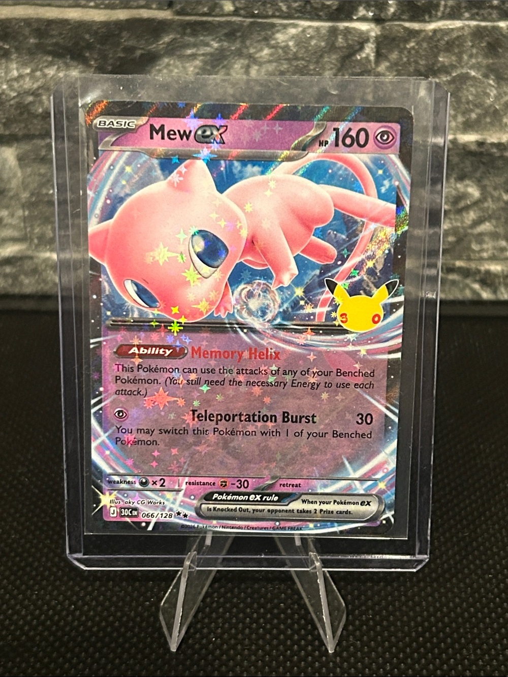 Pokemon Mew EX 066/128 30th Anniversary Celebrations Collection Holo M/NM